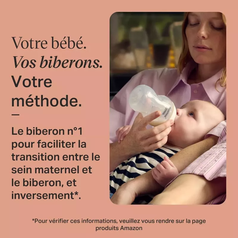 Lot de 2 biberons anti-colique Natural Start 260ml - Tommee Tippee