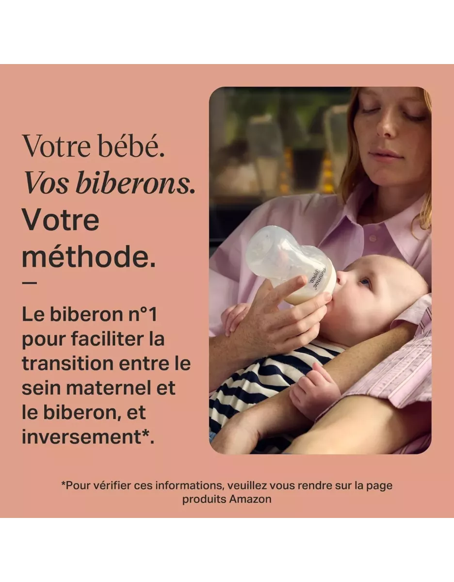 Lot de 2 biberons anti-colique Natural Start 260ml - Tommee Tippee