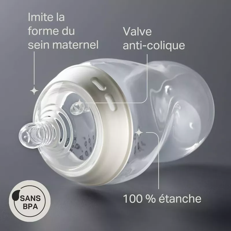 Lot de 2 biberons anti-colique Natural Start 260ml - Tommee Tippee