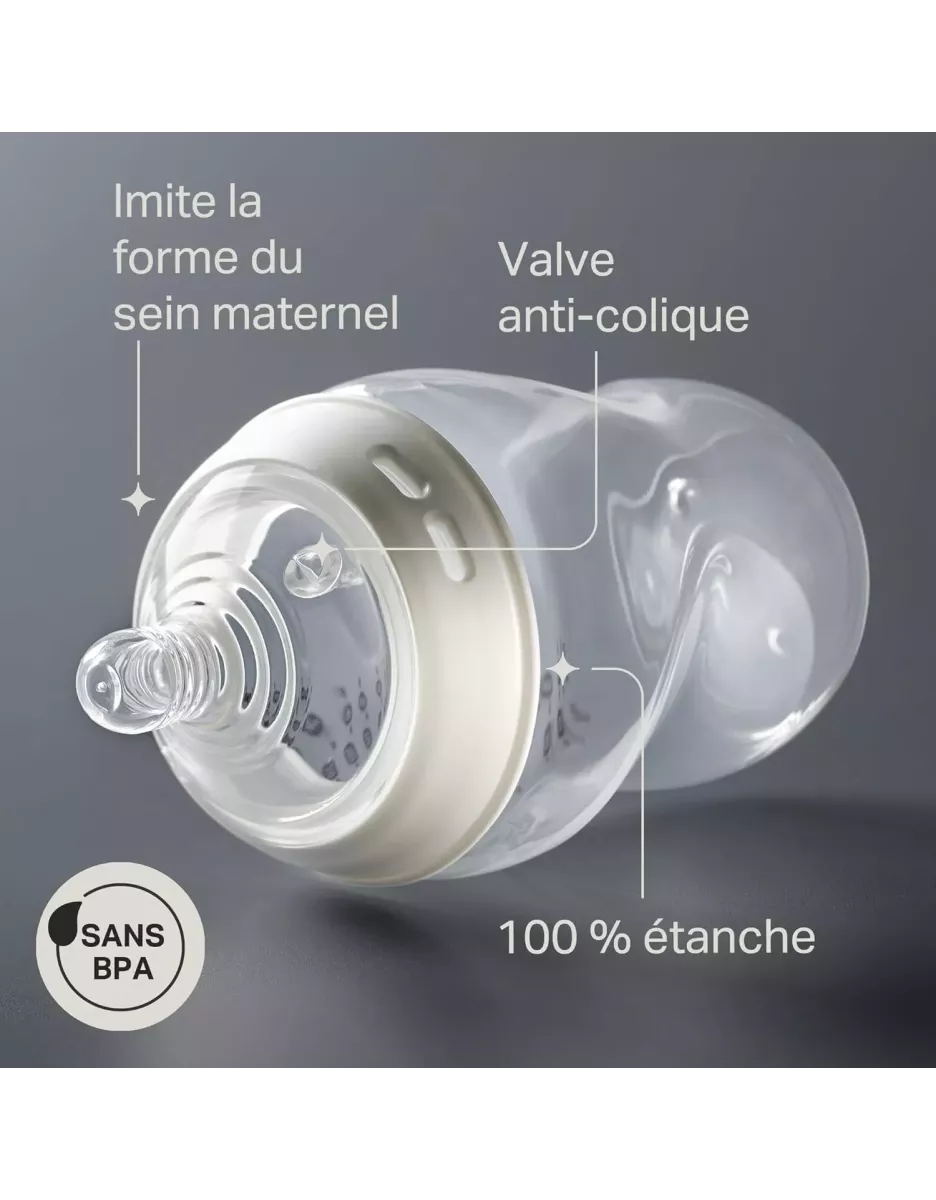 Lot de 2 biberons anti-colique Natural Start 260ml - Tommee Tippee