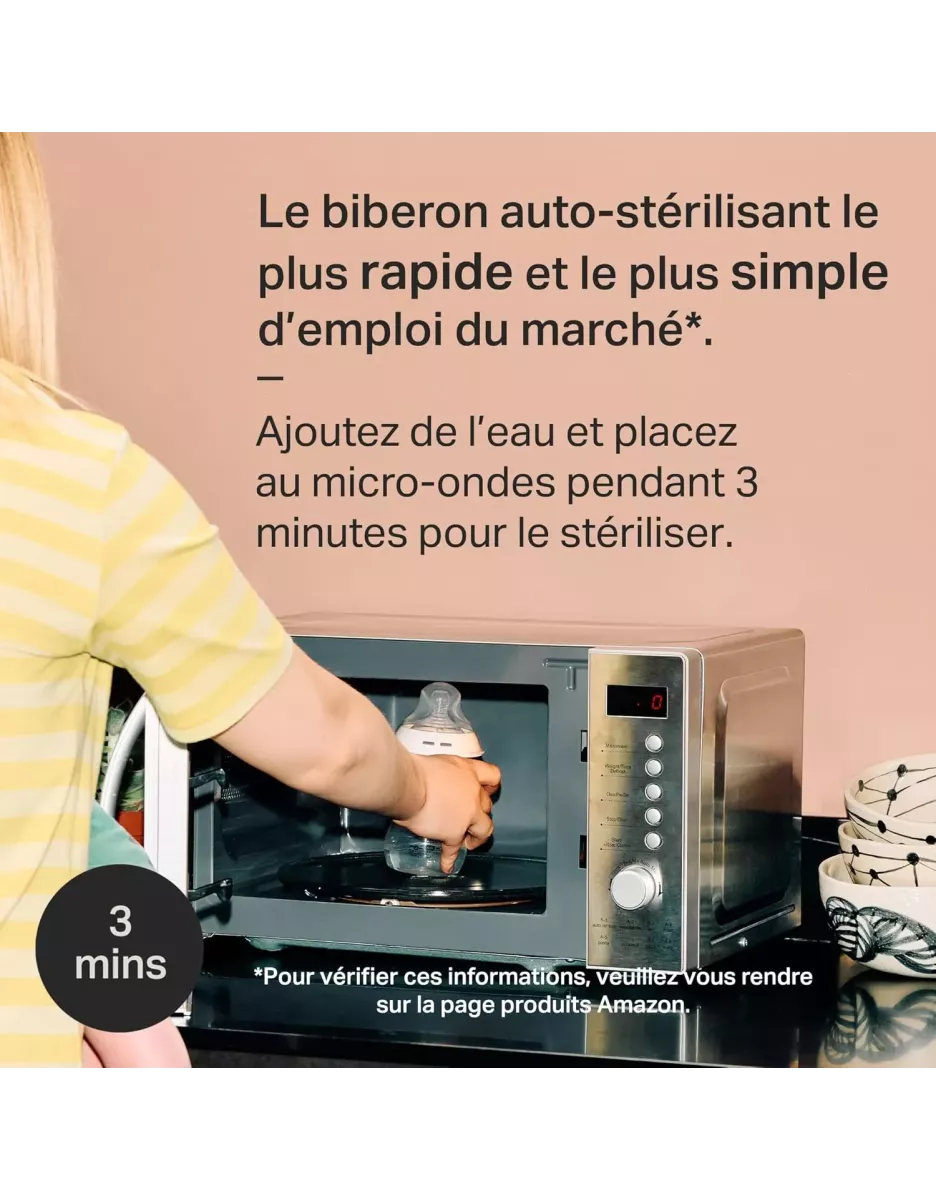 Lot de 2 biberons anti-colique Natural Start 260ml - Tommee Tippee