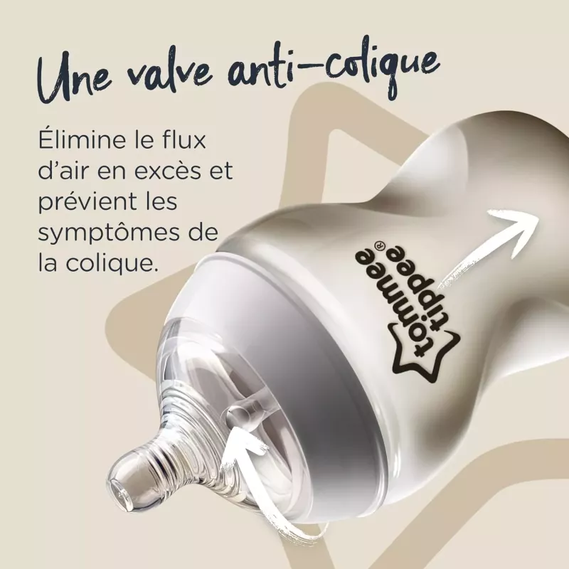 Lot de 2 tétines Natural Start - débit variable - Tommee Tippee