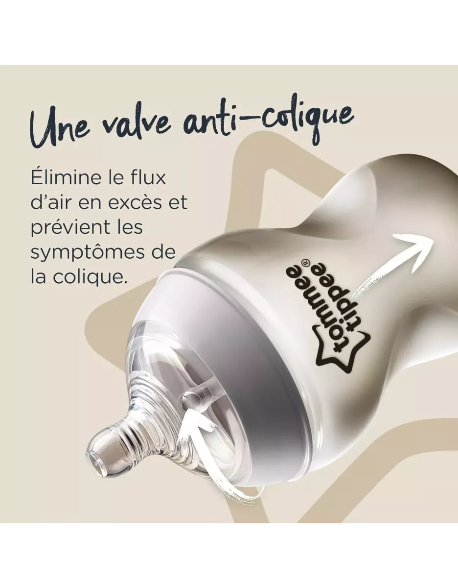 Lot de 2 tétines Natural Start - débit variable - Tommee Tippee