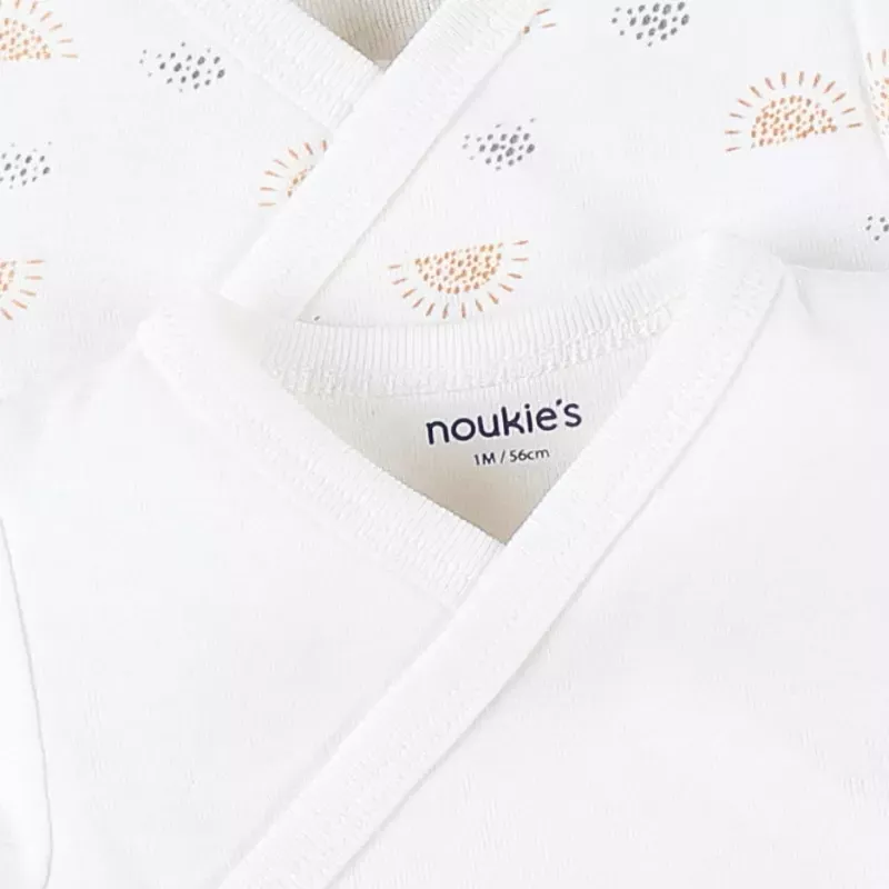 Lot de 2 bodies bébé manches longues jersey bio - Africa - Noukie's