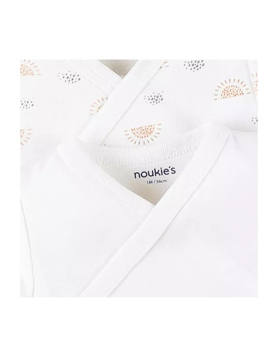 Lot de 2 bodies bébé manches longues jersey bio - Africa - Noukie's