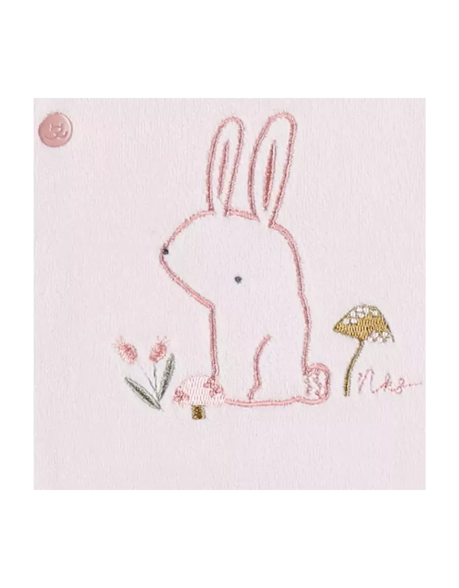 Pyjama bébé velours - lapin rose - Noukie's