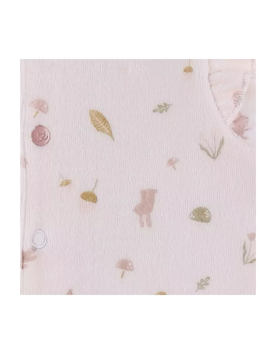 Pyjama bébé velours - volants automne - Noukie's