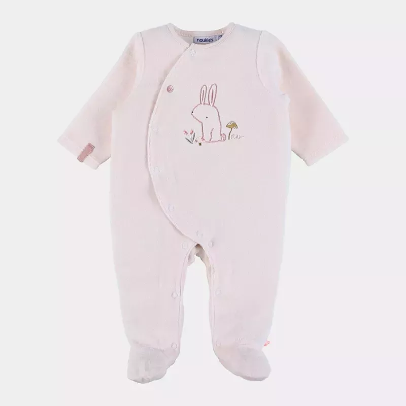 Pyjama bébé velours - lapin rose - Noukie's