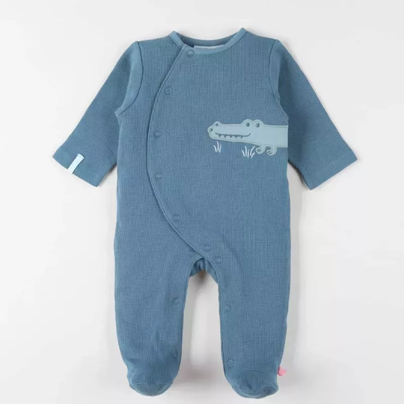 Pyjama bébé jersey gaufré - crocodile - Noukie's
