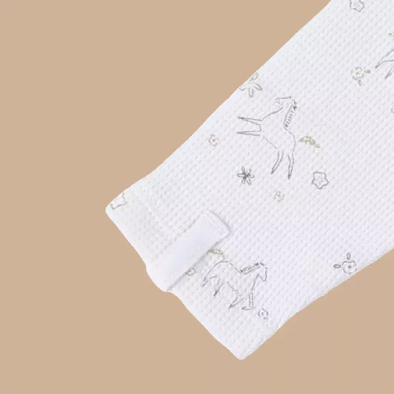 Pyjama bébé jersey gaufré - volants poneys - Noukie's