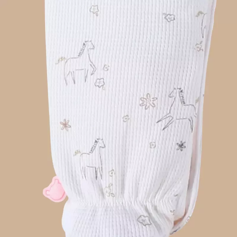 Pyjama bébé jersey gaufré - volants poneys - Noukie's