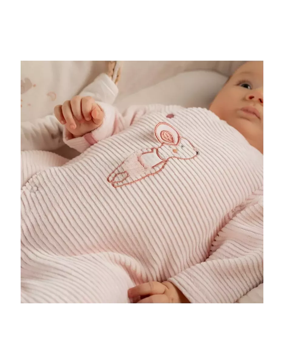 Pyjama bébé velours côtelé - souris - Noukie's