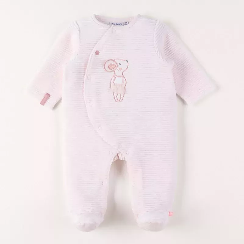 Pyjama bébé velours côtelé - souris - Noukie's