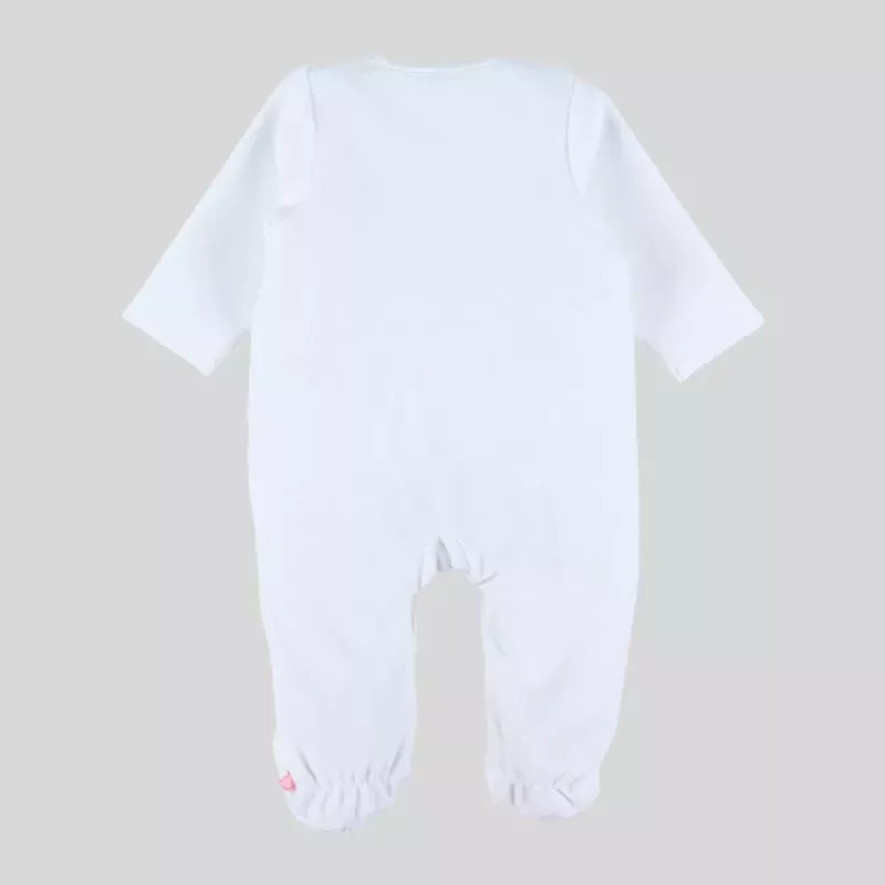 Pyjama bébé velours - lapin blanc - Noukie's