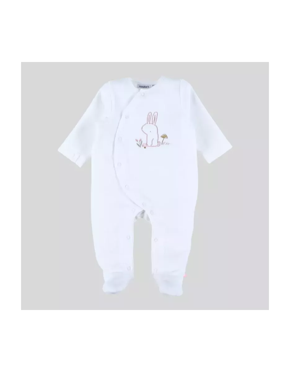 Pyjama bébé velours - lapin blanc - Noukie's