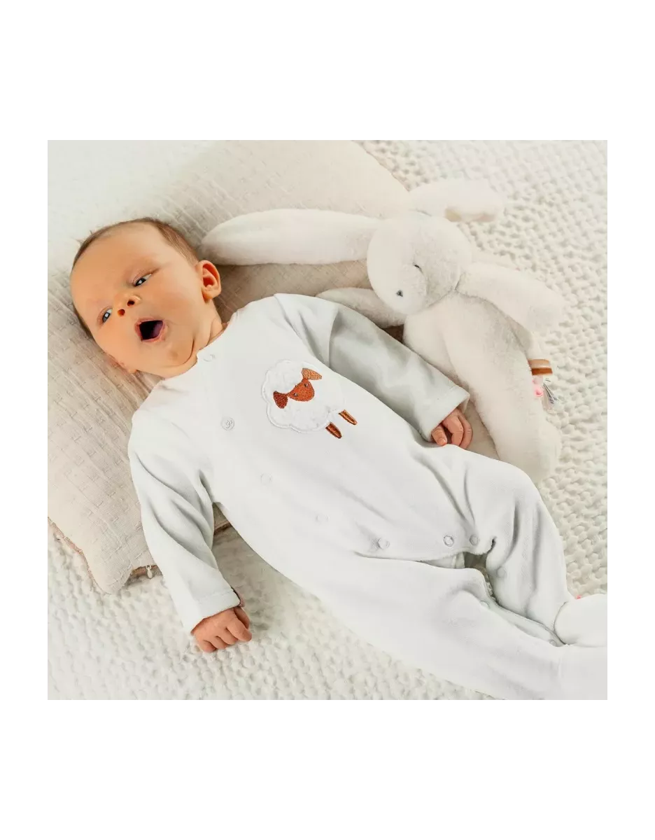Pyjama bébé velours - mouton - Noukie's