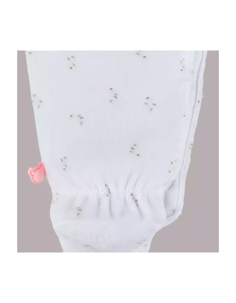 Pyjama bébé velours - volants petites fleurs - Noukie's