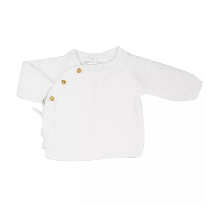 Ensemble brassière et pantalon maille tricot - Blanc - Trois Kilos Sept