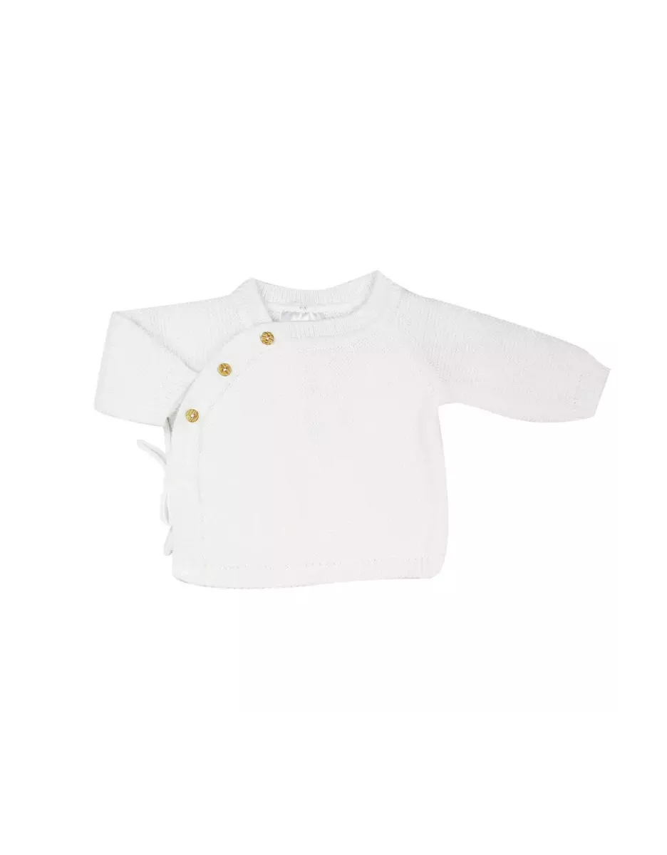 Ensemble brassière et pantalon maille tricot - Blanc - Trois Kilos Sept