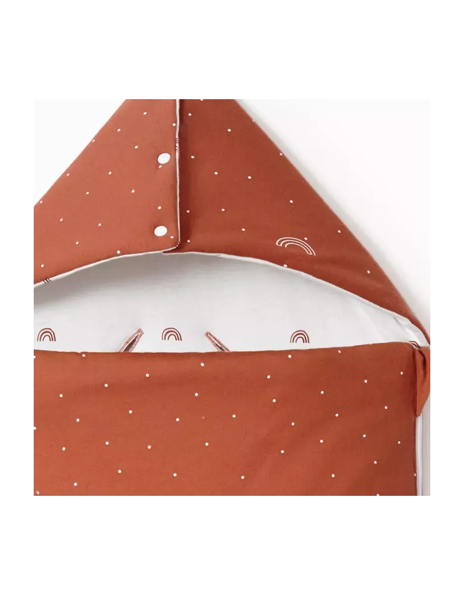 Nid d'ange réversible bébé 4 saisons - Terracotta coeur - Les Petites Billes