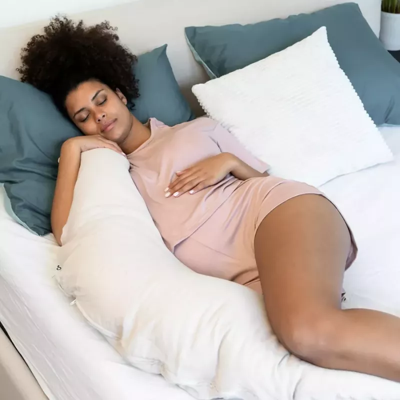 Coussin de maternité Comfy Big - Tetra Almond - Doomoo