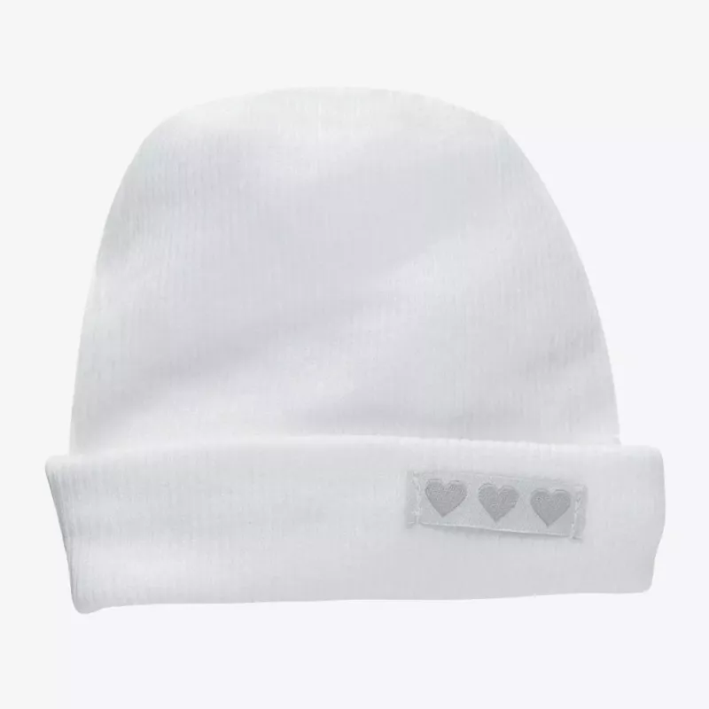Bonnet de naissance bébé coton - Blanc - Trois Kilos Sept