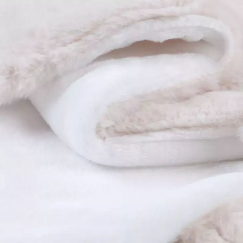 Couverture bébé en fausse fourrure Groloudoux® 75x100 cm - Sable - Noukie's