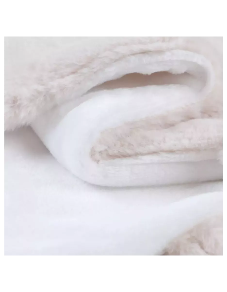 Couverture bébé en fausse fourrure Groloudoux® 75x100 cm - Sable - Noukie's
