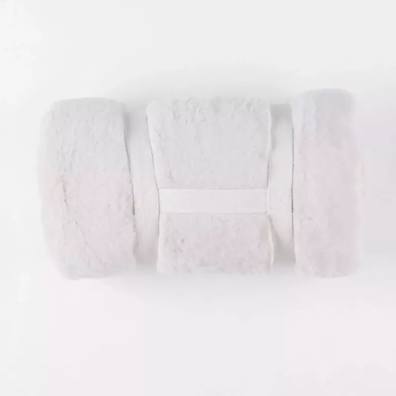 Couverture bébé en fausse fourrure Groloudoux® 75x100 cm - Sable - Noukie's