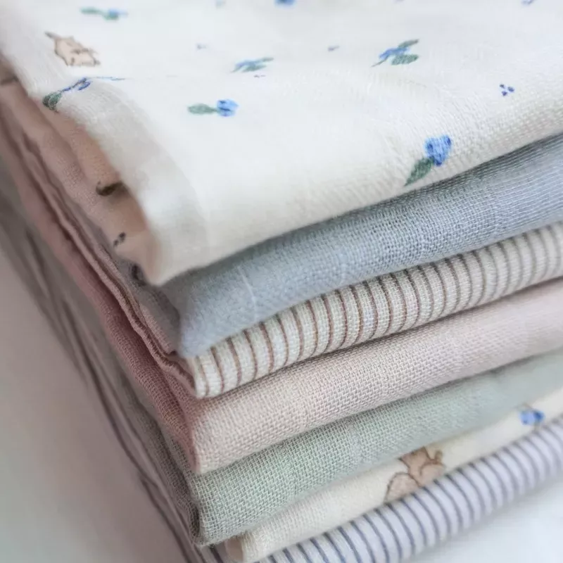 Lot de 2 langes bébé coton bio imprimés - Blueberries - Cam Cam Copenhagen