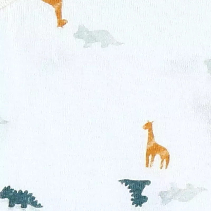 Lot de 2 bodies bébé manches longues jersey bio - dinosaures - Noukie's