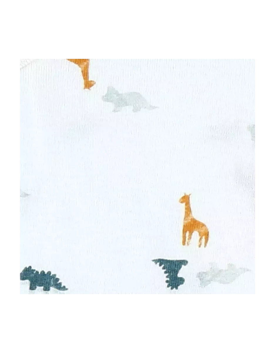 Lot de 2 bodies bébé manches longues jersey bio - dinosaures - Noukie's