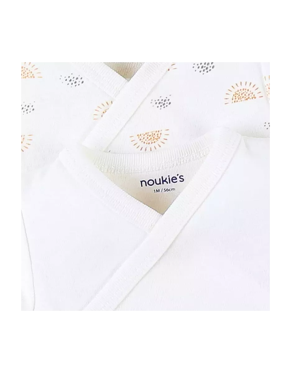 Lot de 2 bodies bébé manches longues jersey bio - Africa - Noukie's