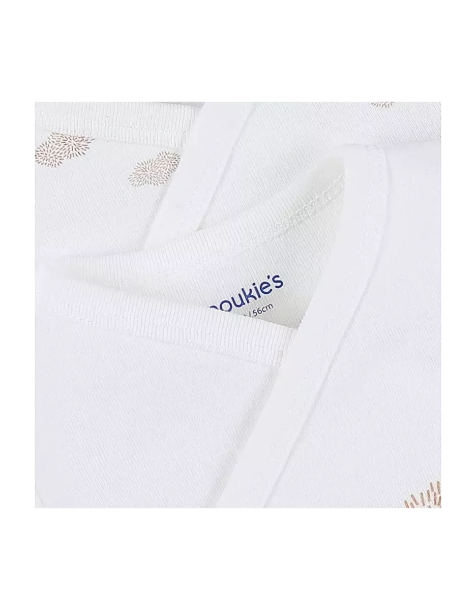 Lot de 2 bodies bébé manches longues jersey - mouton et nuages - Noukie's