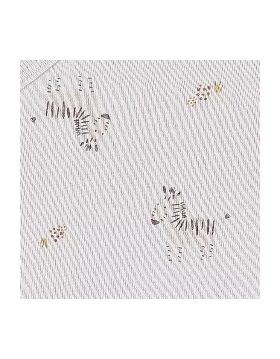 Lot de 2 bodies bébé manches longues jersey - zèbres - Noukie's