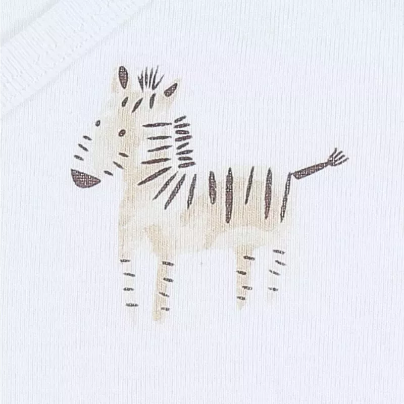 Lot de 2 bodies bébé manches longues jersey - zèbres - Noukie's