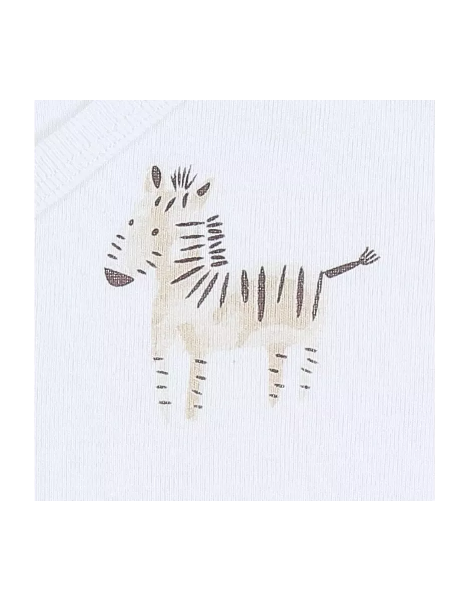 Lot de 2 bodies bébé manches longues jersey - zèbres - Noukie's