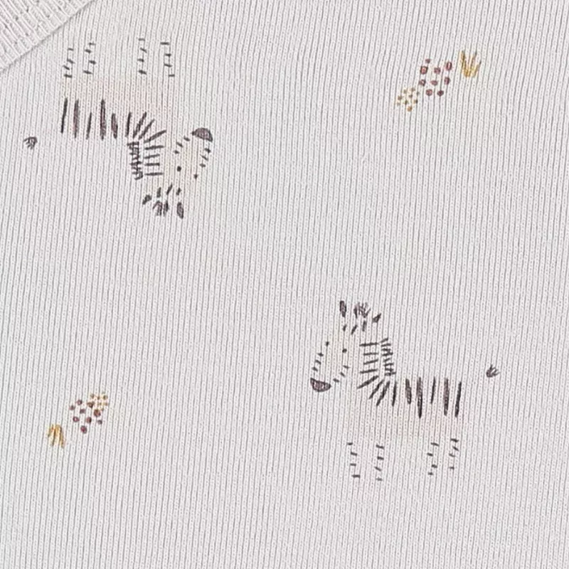 Lot de 2 bodies bébé manches longues jersey - zèbres - Noukie's
