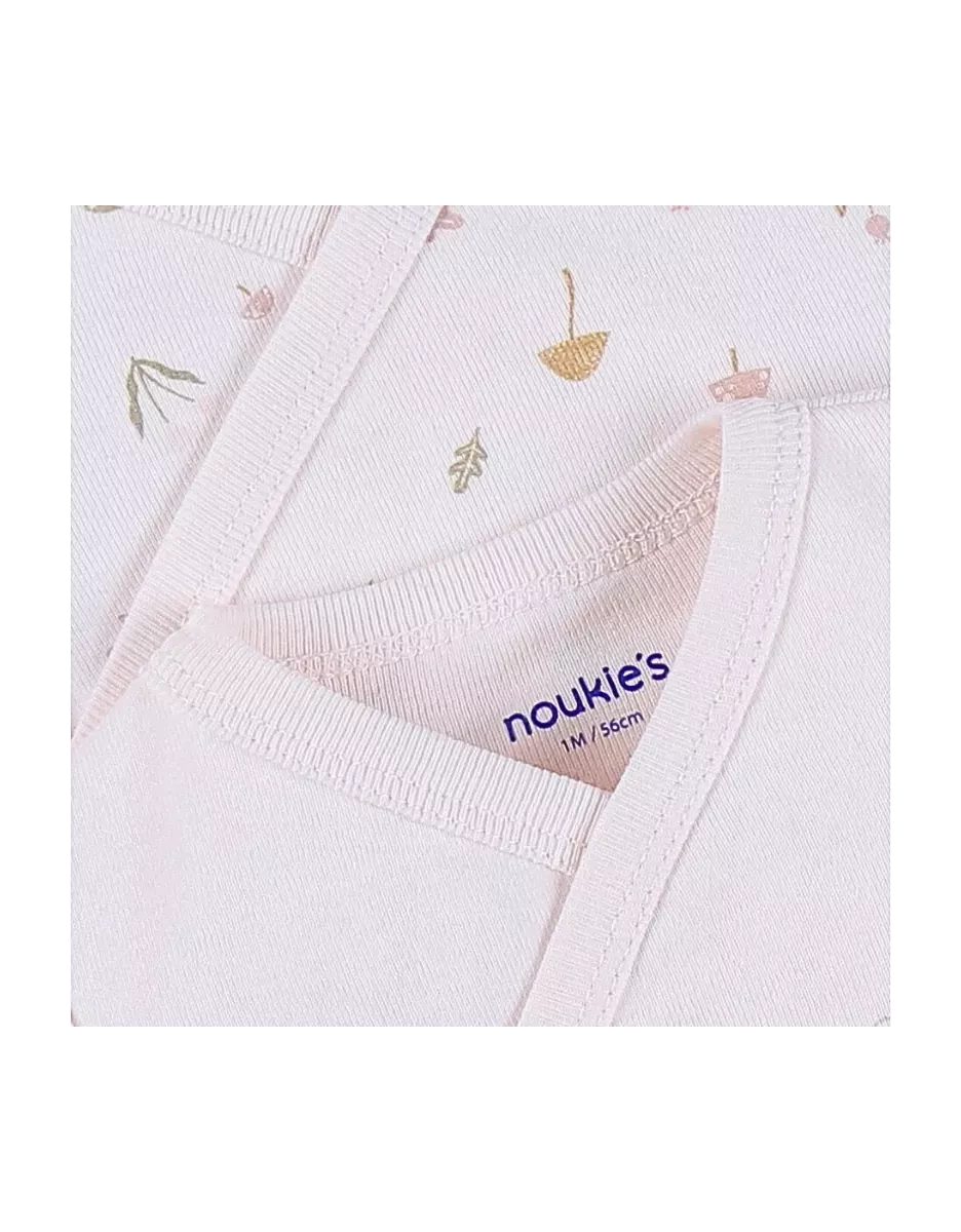 Lot de 2 bodies bébé manches longues jersey - lapin - Noukie's