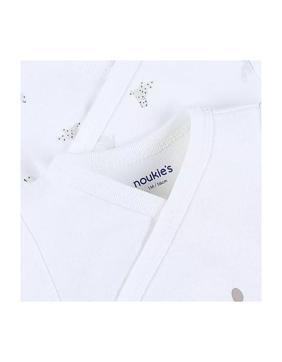 Lot de 2 bodies bébé manches longues jersey - phoques - Noukie's