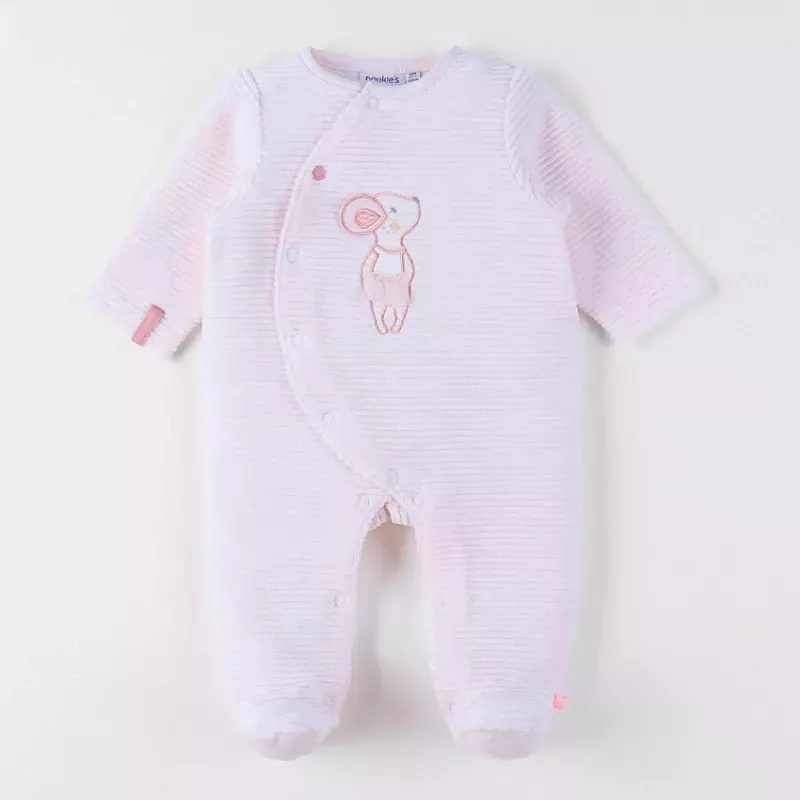 Pyjama bébé velours côtelé - souris - Noukie's