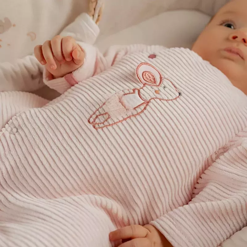Pyjama bébé velours côtelé - souris - Noukie's