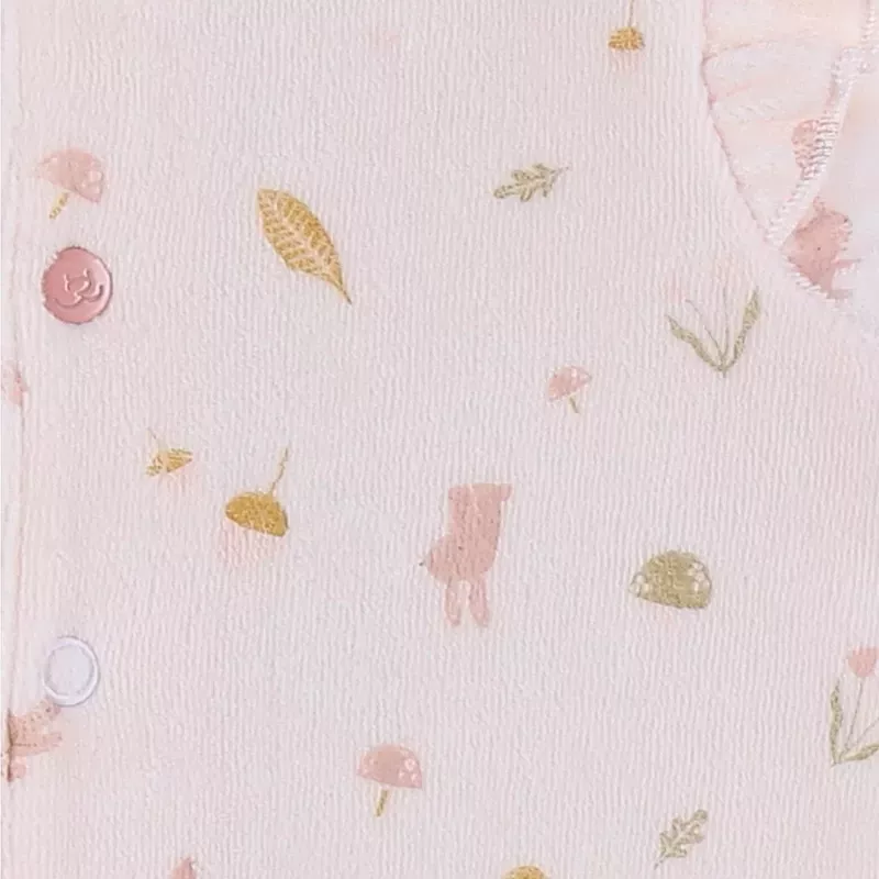 Pyjama bébé velours - volants automne - Noukie's