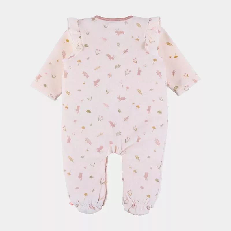 Pyjama bébé velours - volants automne - Noukie's