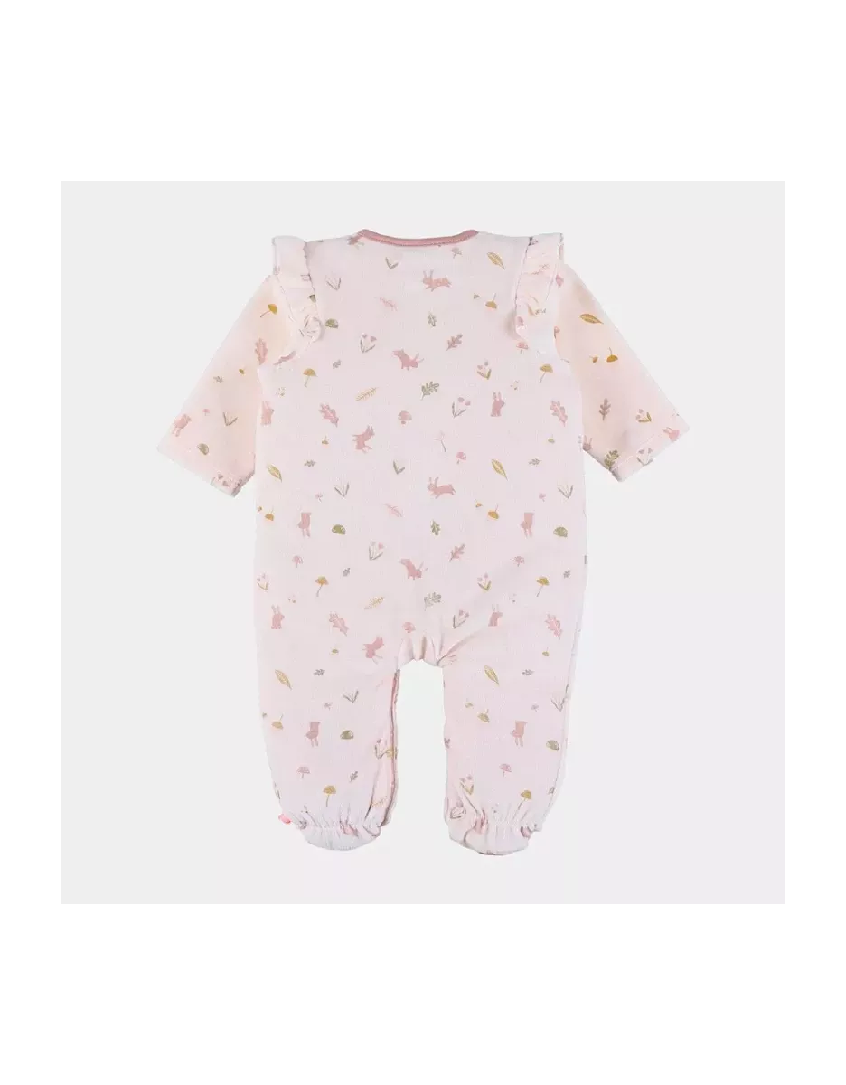Pyjama bébé velours - volants automne - Noukie's