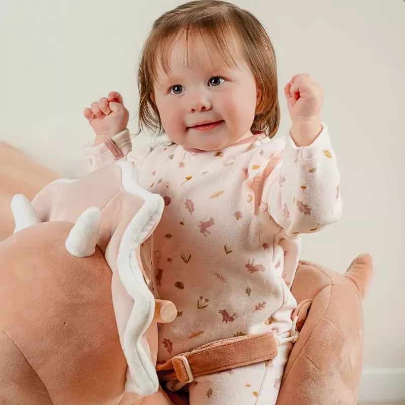 Pyjama bébé velours - volants automne - Noukie's