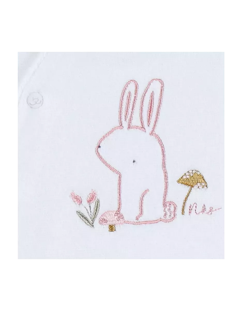 Pyjama bébé velours - lapin blanc - Noukie's