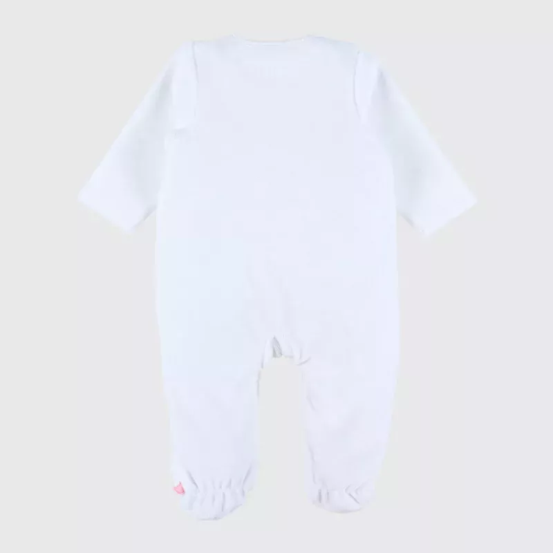 Pyjama bébé velours - lapin blanc - Noukie's