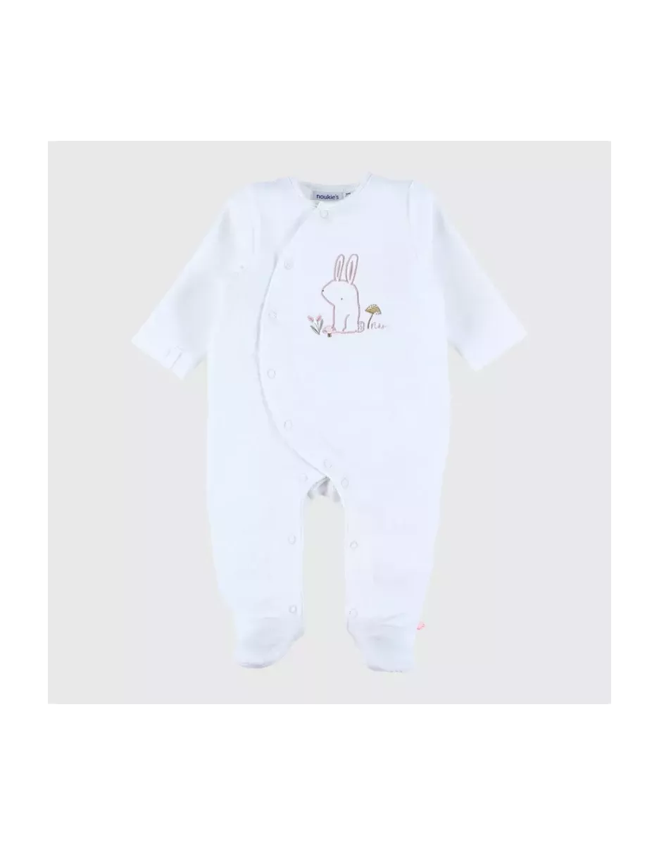 Pyjama bébé velours - lapin blanc - Noukie's