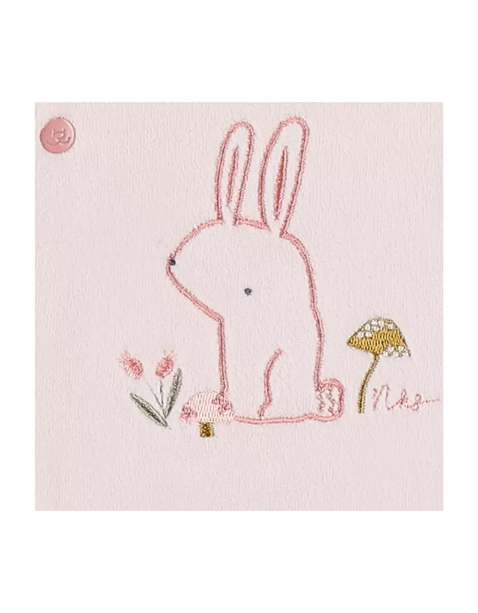 Pyjama bébé velours - lapin rose - Noukie's